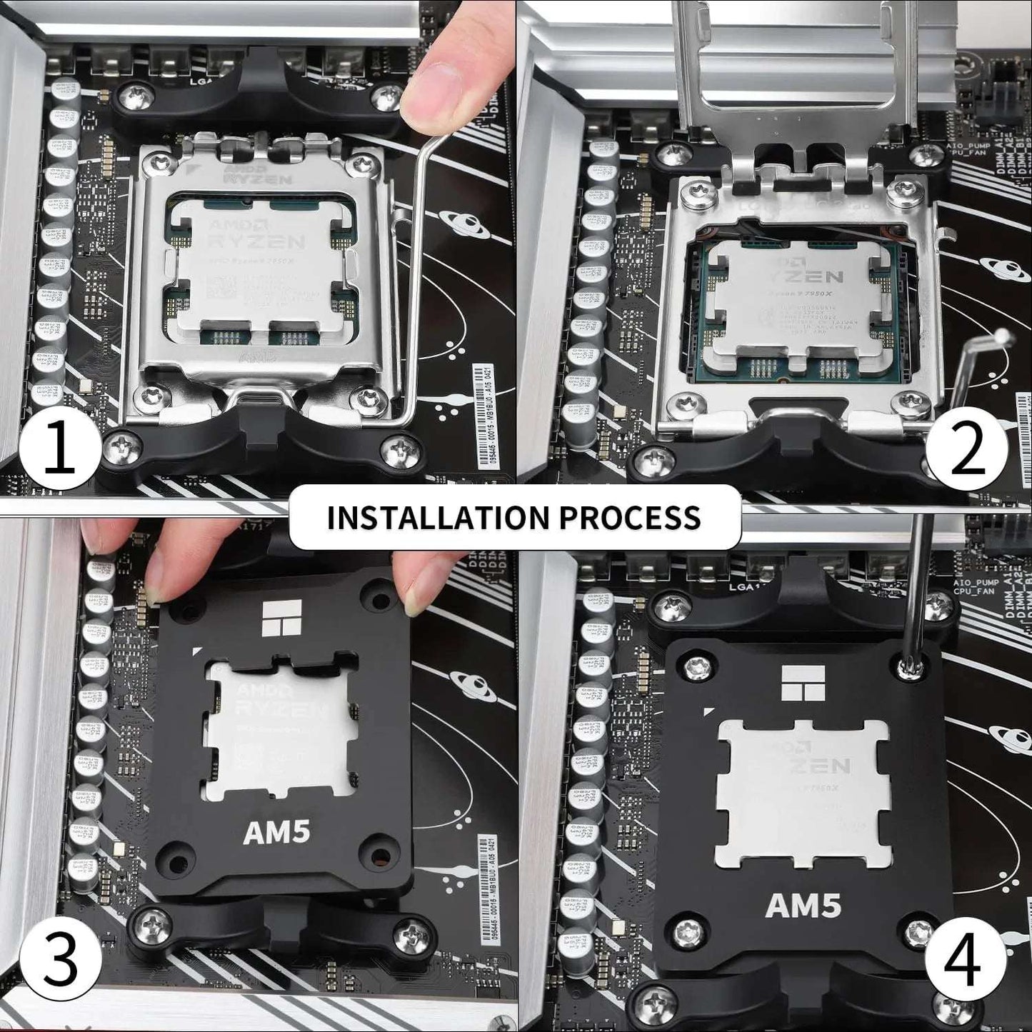 Thermalright AM5 / LGA 1700 Secure Frame V2 – Black | CPU Anti-Bending Holder - TechTastic Treasures