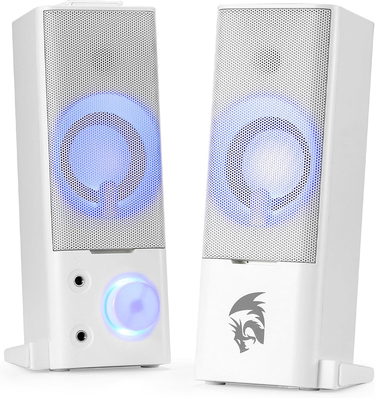 Redragon GS550 PC Gaming Speakers 2.0 Channel Stereo Enhanced Sound, White