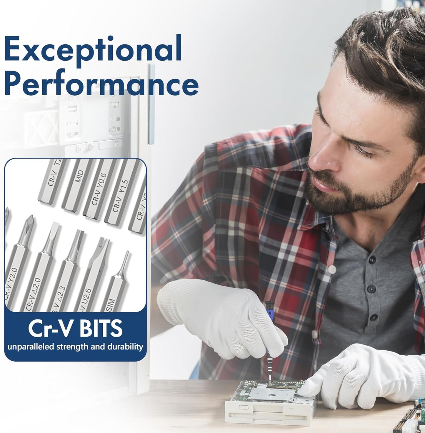 XOOL 82 in 1 Precision Screwdriver Set – Magnetic Electronics Repair Tool Kit with Flexible Shaft for PC, PS5 & iPhone