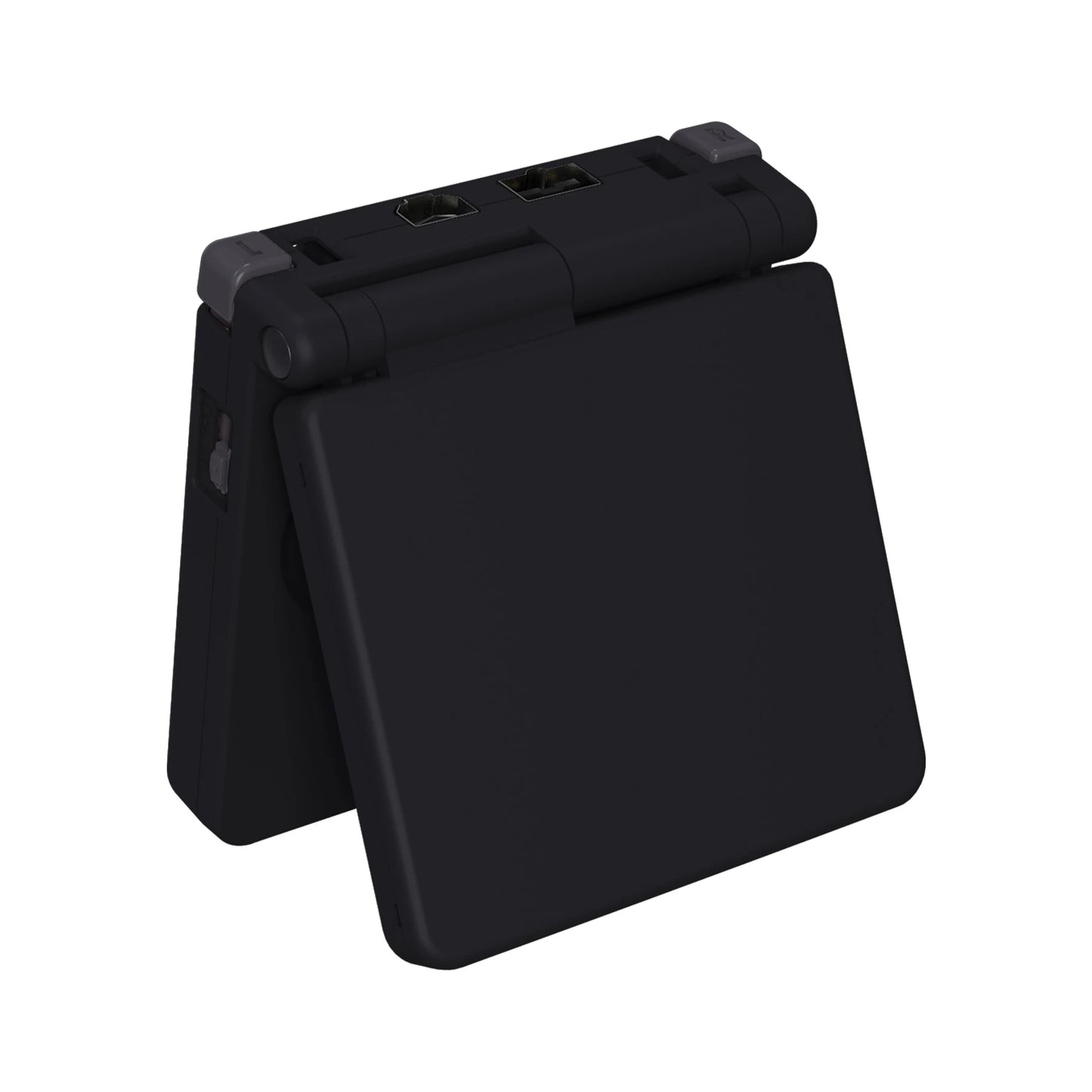 eXtremeRate GBA SP IPS Ready Replacement Shell – Soft Touch Black Housing for Game Boy Advance SP