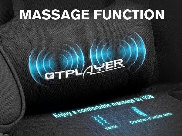GTPLAYER Gaming Chair with Footrest – Ergonomic Office & Gaming Chair with Lumbar Support and Headrest - TechTastic Treasures