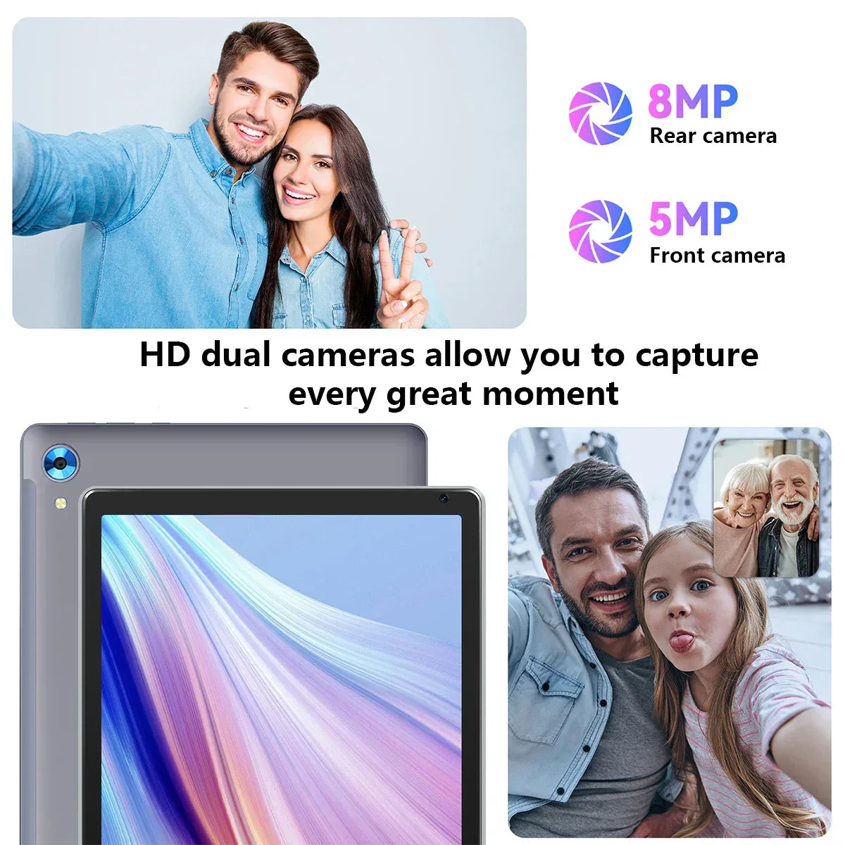 10" Android 14 Tablet – 16GB RAM | 128GB Storage | 1TB Expandable | Octa-Core | Widevine L1 | Keyboard, Mouse & Stylus Bundle - TechTastic Treasures