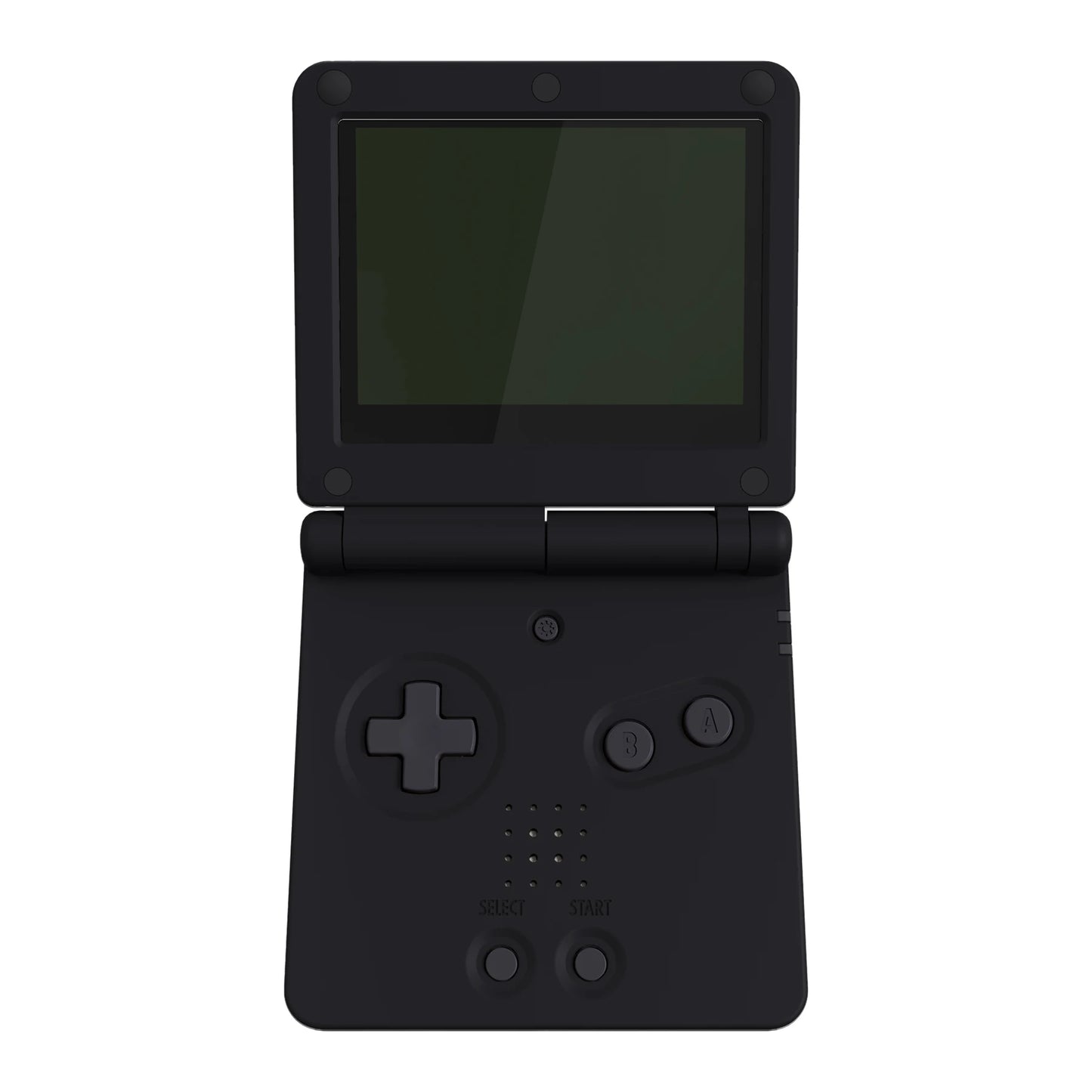 eXtremeRate GBA SP IPS Ready Replacement Shell – Soft Touch Black Housing for Game Boy Advance SP
