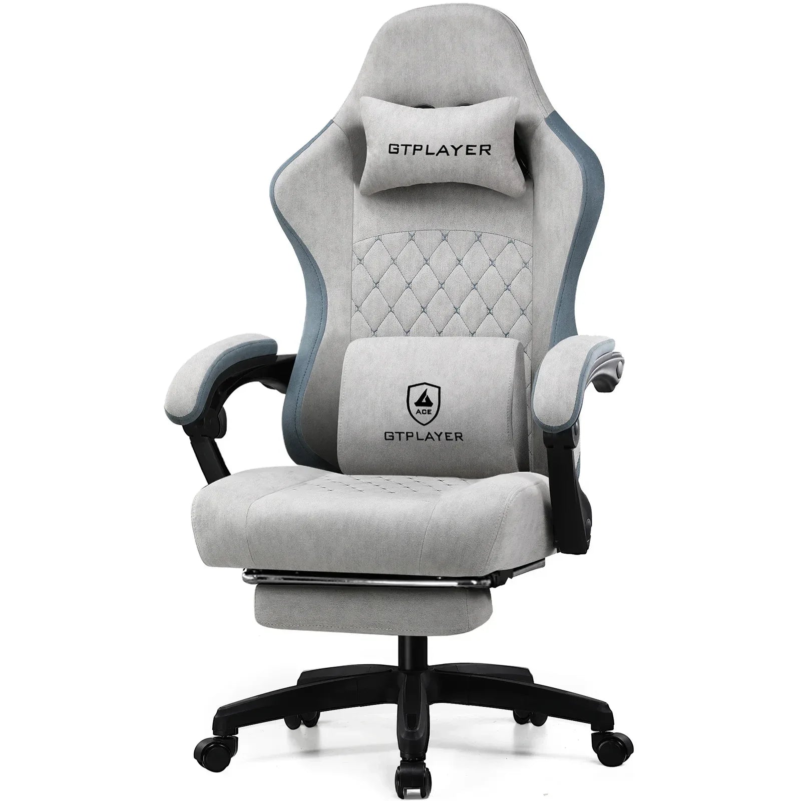 GTPLAYER Gaming Chair – Pocket Spring Cushion, Linkage Armrests & Footrest - TechTastic Treasures