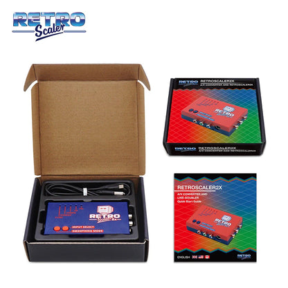 RetroScaler2x HDMI Upscaler – Composite S-Video YPbPr to HDMI Converter for PS2 N64 GameCube Dreamcast
