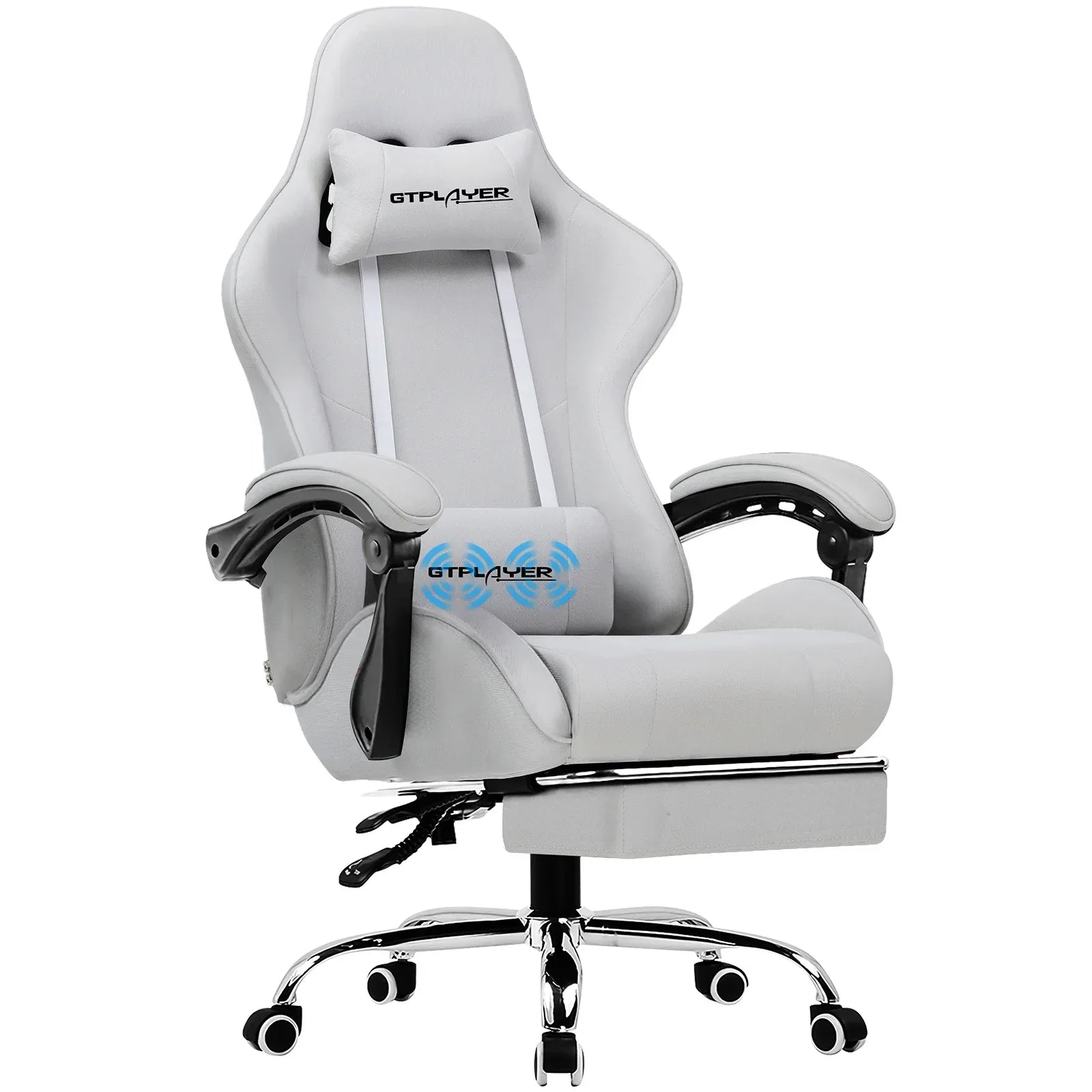 GTPLAYER Gaming Chair with Footrest – Ergonomic Office & Gaming Chair with Lumbar Support and Headrest - TechTastic Treasures
