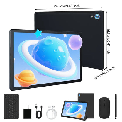 10" Android 14 Tablet – 16GB RAM | 128GB Storage | 1TB Expandable | Octa-Core | Widevine L1 | Keyboard, Mouse & Stylus Bundle - TechTastic Treasures