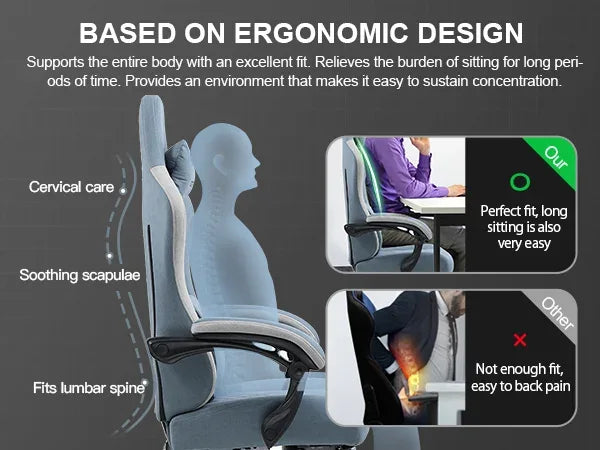 GTPLAYER Gaming Chair – Pocket Spring Cushion, Linkage Armrests & Footrest - TechTastic Treasures