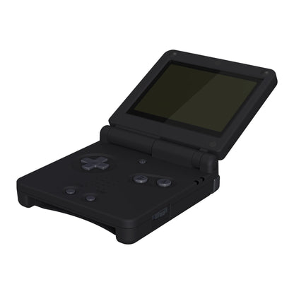 eXtremeRate GBA SP IPS Ready Replacement Shell – Soft Touch Black Housing for Game Boy Advance SP