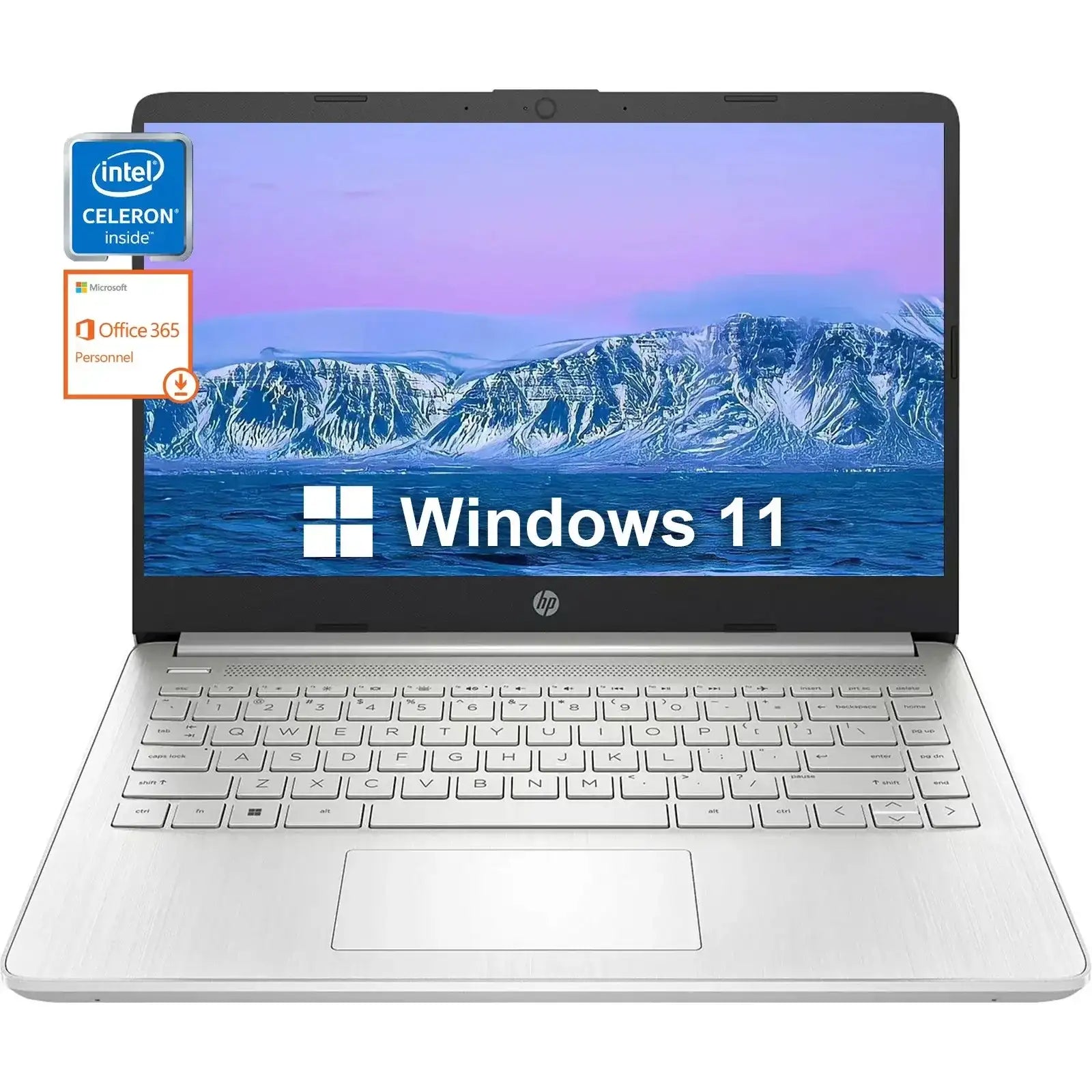 HP 14" Business Laptop – Intel Celeron N4120, Up to 16GB RAM, 384GB Storage, Office 365 (1 Year) - TechTastic Treasures