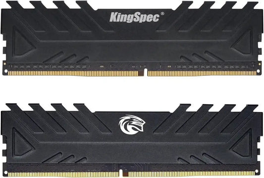 KingSpec DDR4 32GB (2x16GB) 3200MHz UDIMM Desktop Memory – Red or Black - TechTastic Treasures