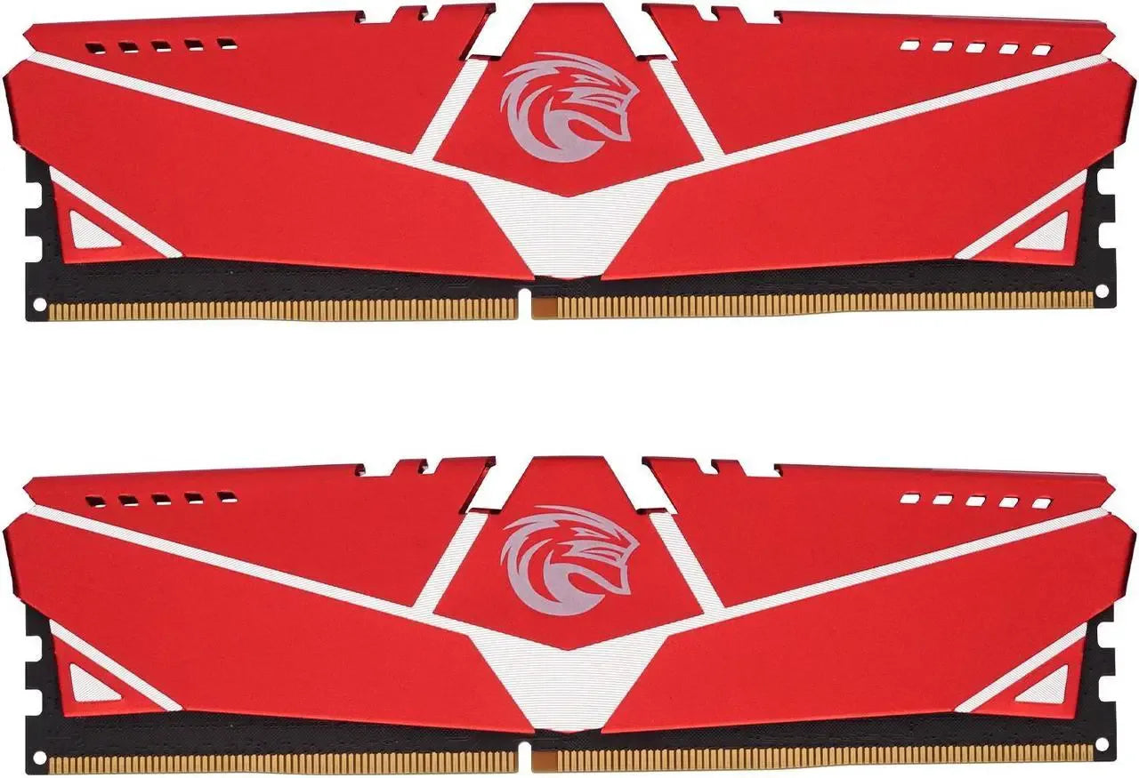 KingSpec DDR4 32GB (2x16GB) 3200MHz UDIMM Desktop Memory – Red or Black - TechTastic Treasures