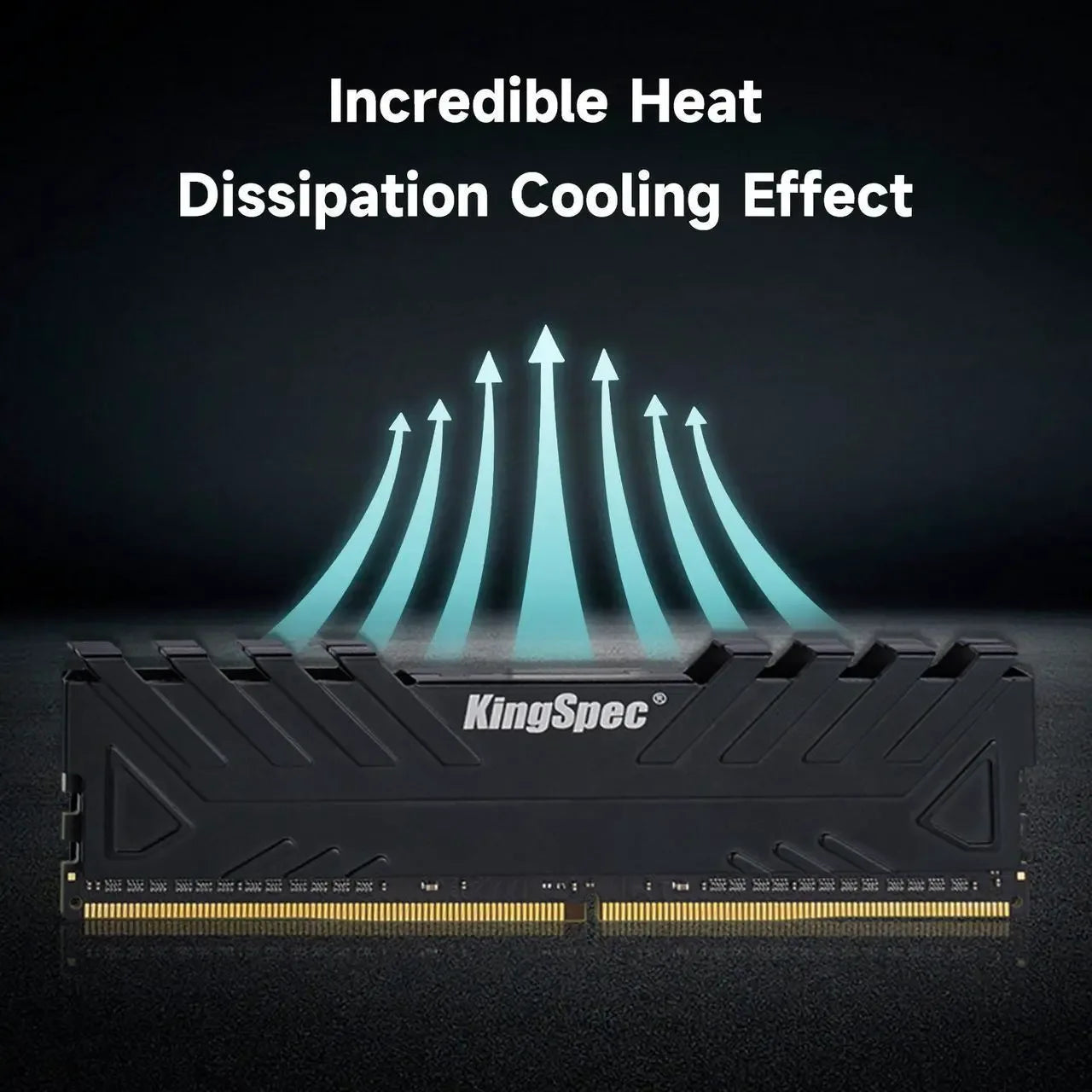 KingSpec DDR4 32GB (2x16GB) 3200MHz UDIMM Desktop Memory – Red or Black - TechTastic Treasures
