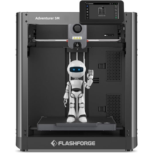Flashforge Adventurer 5M 3d Printer High SFlashforge Adventurer 5M 3D Printer – High Speed Auto Leveling Direct Drive with PEI Plate & Power Loss Recoverypeed Full-auto Leveling Direct Extruder Flexible PEI Plate Power Loss Recovery