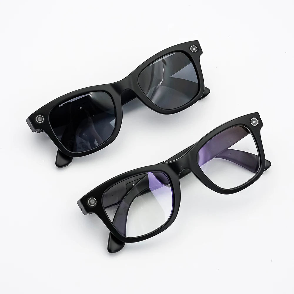 SANVNET GS4 MAX Smart Glasses 2026 – 1080p Camera, AI Translation, Bluetooth Audio Dual Lens Sunglasses