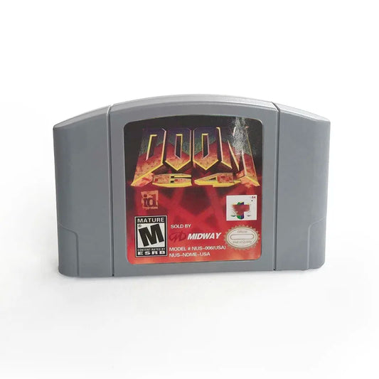 DOOM 64 N64 Game Cartridge USA Version – English NTSC-U Retro Nintendo 64 FPS Shooter Game