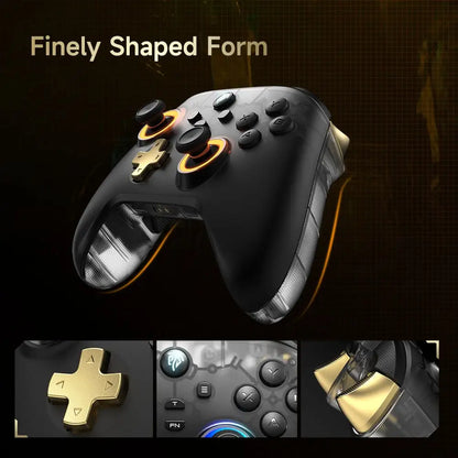 EasySMX D05 Gaming Controller with Charging Dock – Hall Effect Joystick Wireless Gamepad with Programmable Buttons