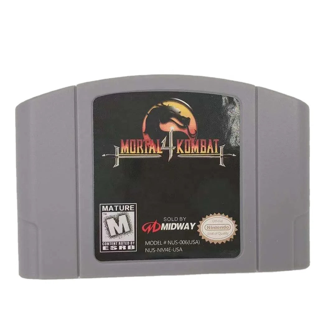 Mortal Kombat 4 N64 Game Cartridge USA Version – English NTSC-U Retro Nintendo 64 Fighting Game