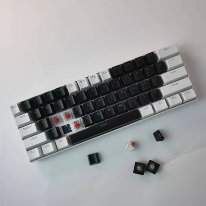Kavlorn KL61 60% Mechanical Keyboard RGB Wired USB – Red Switch Gaming Keyboard with Black & White Keycaps