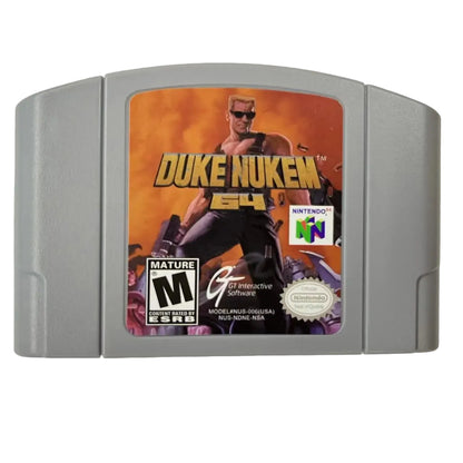 Duke Nukem 64 N64 Game Cartridge USA Version – English NTSC-U Retro Nintendo 64 Shooter Game
