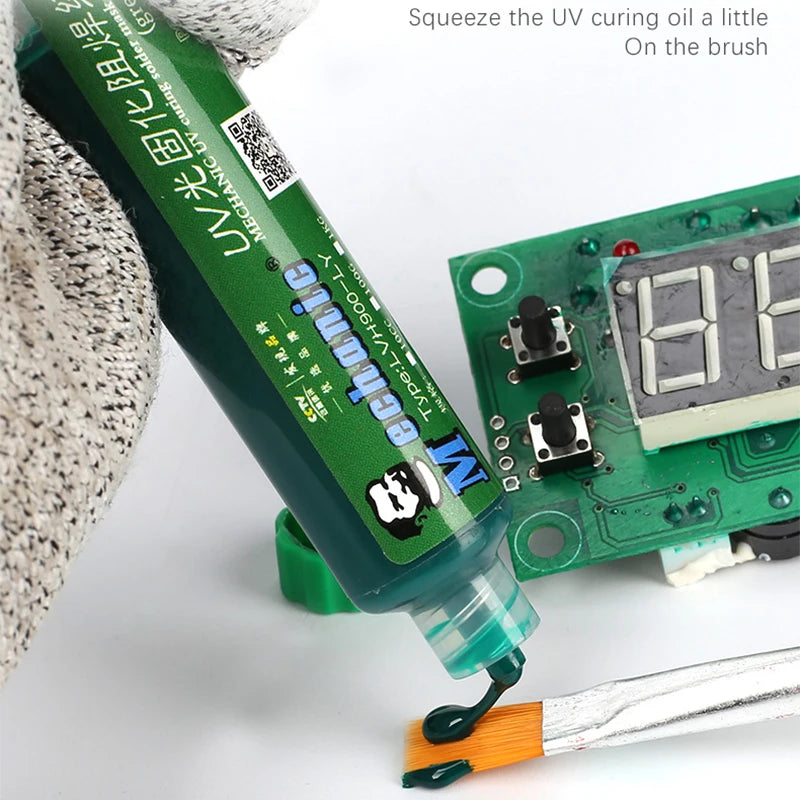 MECHANIC Green UV Solder Mask | PCB BGA Repair Insulating Ink