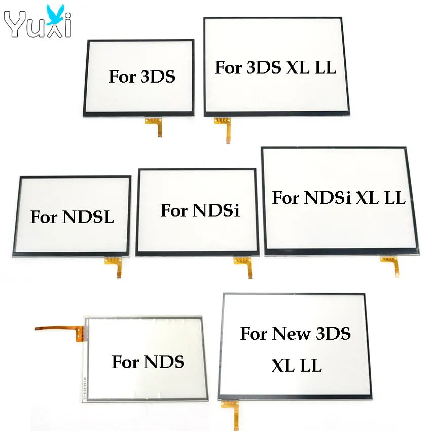 YuXi Touch Screen Digitizer Replacement for DS Lite DSL NDSL DSi & New 3DS XL LL – Glass Panel Repair Part