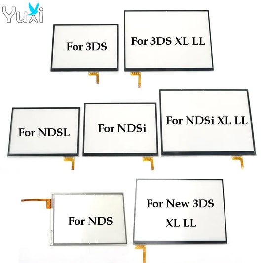 YuXi Touch Screen Digitizer Replacement for DS Lite DSL NDSL DSi & New 3DS XL LL – Glass Panel Repair Part
