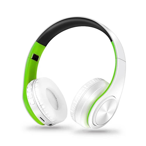 HiFi Stereo Bluetooth Headphones with FM Radio & SD Card – Wireless Music Headset with Mic for iPhone, Samsung, Xiaomi & Tablets