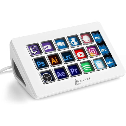 Ajazz AKP153E Visual Keyboard – LCD Display Programmable Macro Keyboard Desktop Shortcut Controller