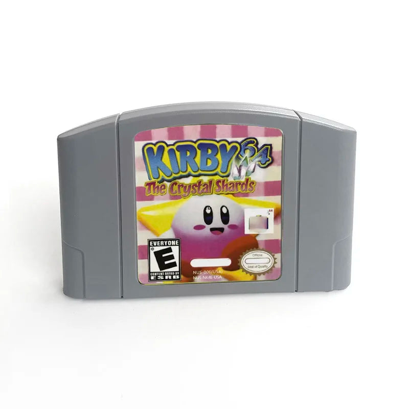 Kirby 64 The Crystal Shards N64 Game Cartridge USA Version – English NTSC-U Retro Nintendo 64 Platformer