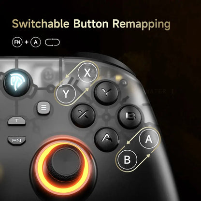 EasySMX D05 Gaming Controller with Charging Dock – Hall Effect Joystick Wireless Gamepad with Programmable Buttons