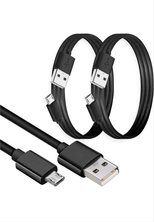 3ft USB A to Micro USB Fast Charging Cable For Samsung Phone Controllers 2pk