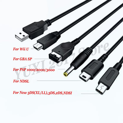 5-in-1 USB Charging Cable for Nintendo & PSP – Multi-Console Charger