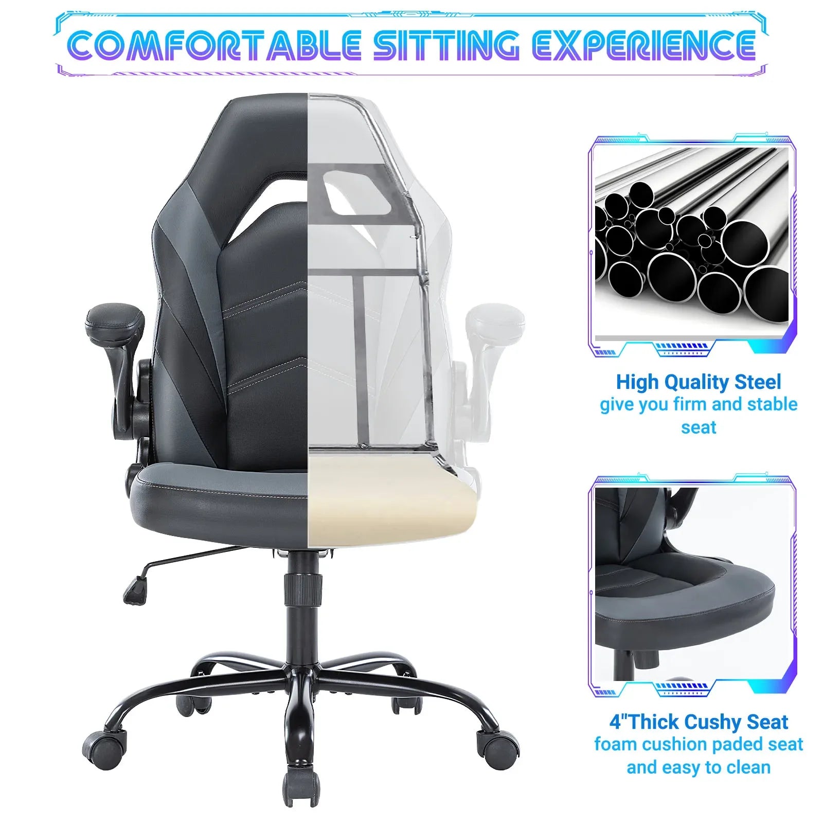 JHK Ergonomic Office & Gaming Chair – Comfort, Style, and Performance in One - TechTastic Treasures