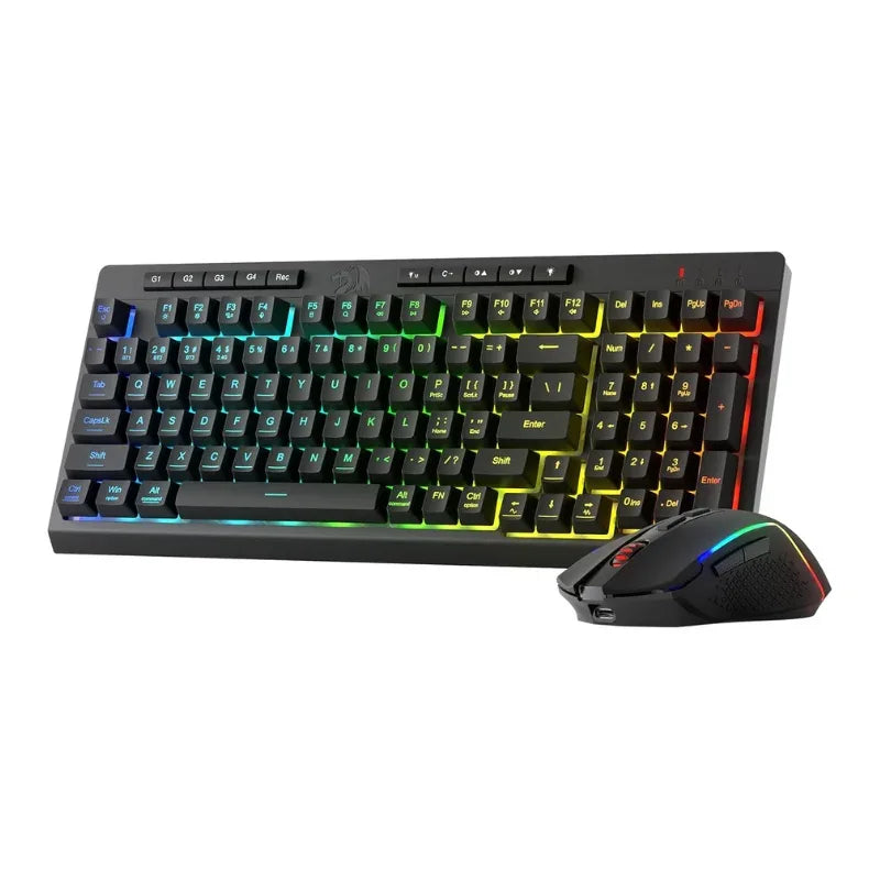 Redragon S142 Wireless Gaming Keyboard & Mouse Combo – K515 PRO RGB Membrane Keyboard - TechTastic Treasures