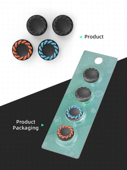 DATA FROG Thumb Grip Caps for Switch 2 | Anti-Slip Silicone Covers