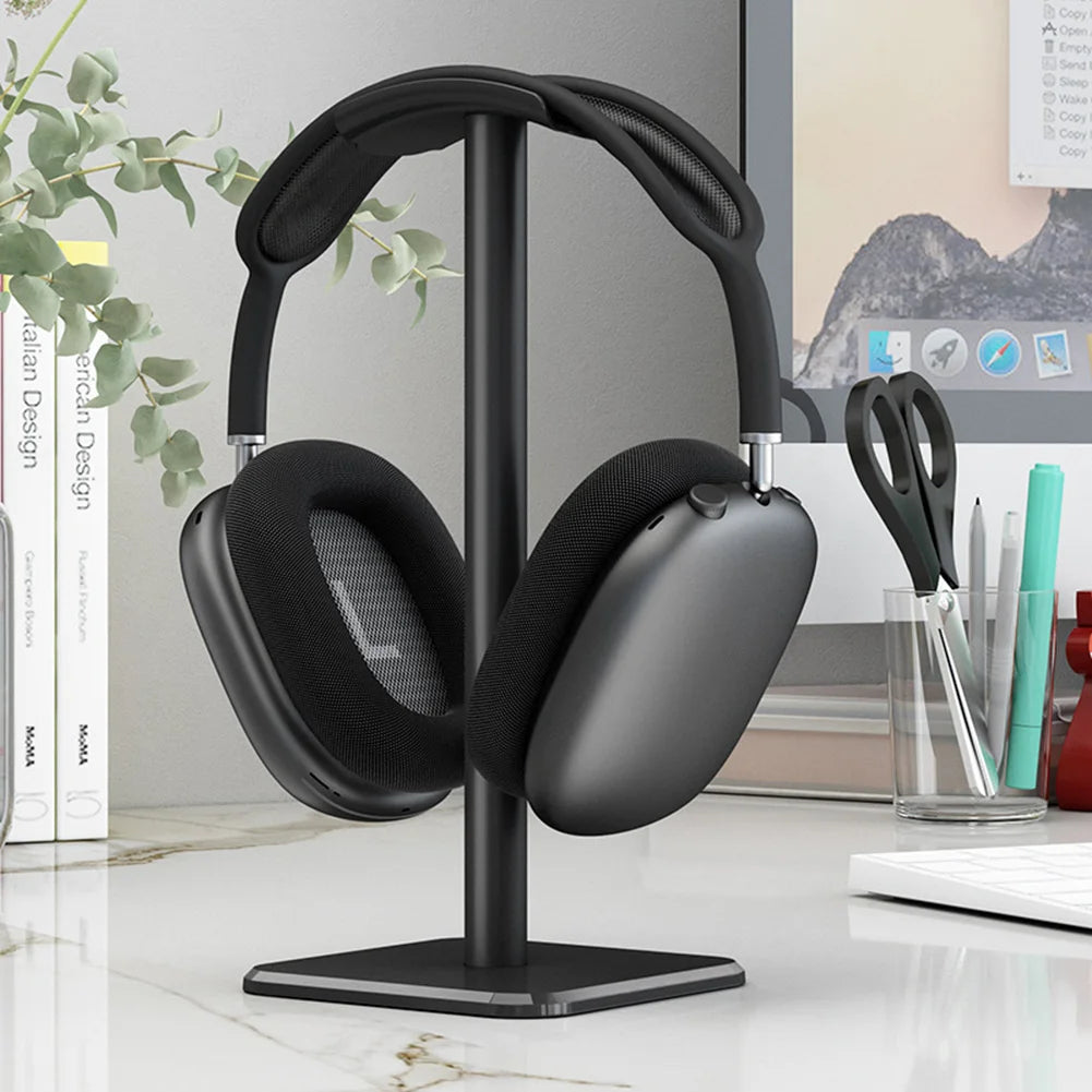 Aluminum Headphone Holder Stand – Desktop Headset Rack Organizer Vertical Display Hanger