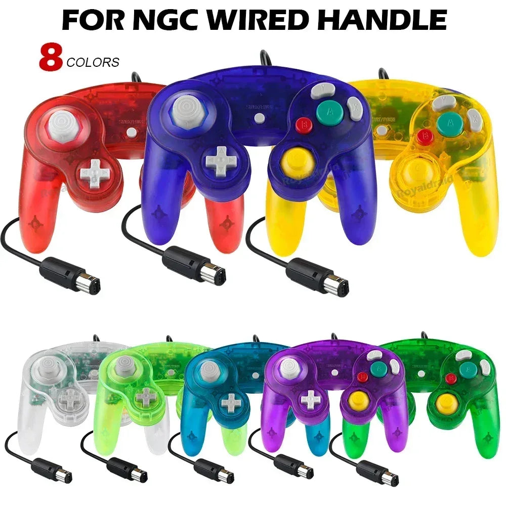 Multi-Color Wired Gamepad for NGC – Retro Classic Controller for GameCube Consoles - TechTastic Treasures
