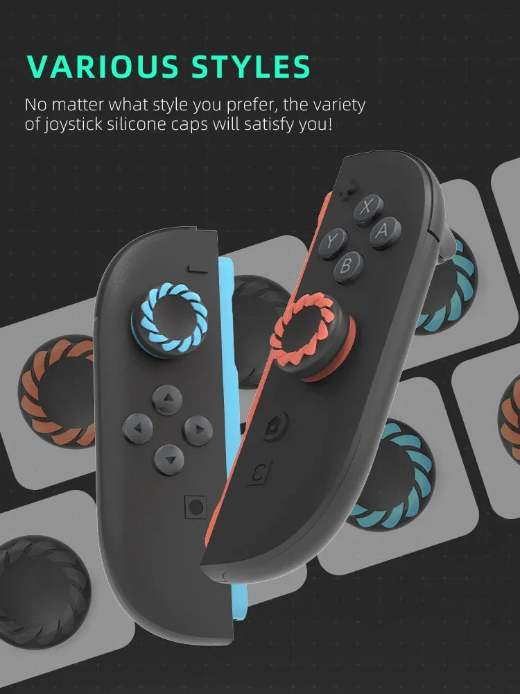 DATA FROG Thumb Grip Caps for Switch 2 | Anti-Slip Silicone Covers