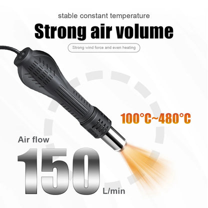 8898 2-in-1 Soldering Station Hot Air Gun & Iron – Digital Display Rework Tool for BGA SMD PCB Phone Repair