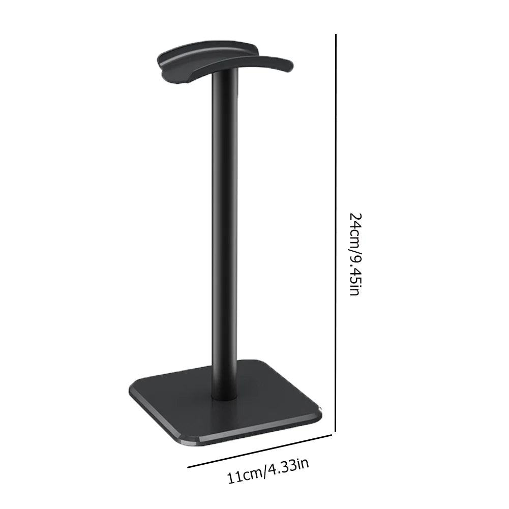Aluminum Headphone Holder Stand – Desktop Headset Rack Organizer Vertical Display Hanger