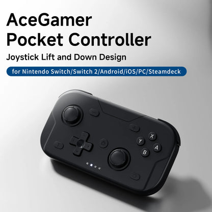 AceGamer Pocket Controller | 1000Hz Hall Joystick Bluetooth Gamepad