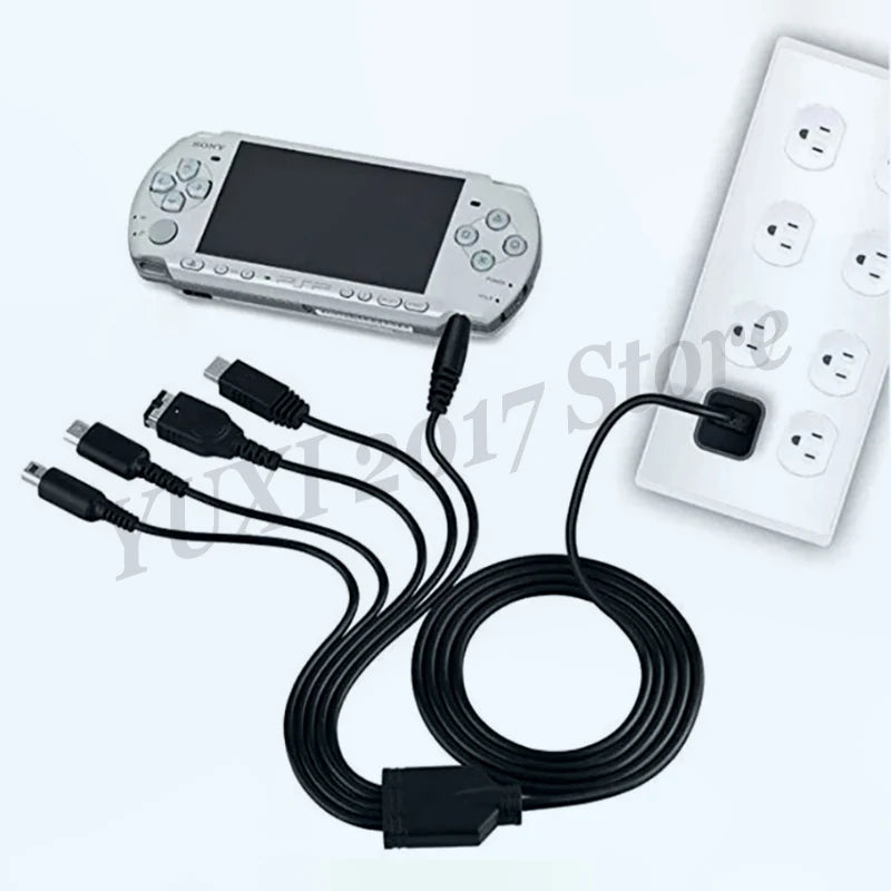 5-in-1 USB Charging Cable for Nintendo & PSP – Multi-Console Charger