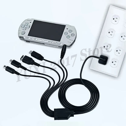 5-in-1 USB Charging Cable for Nintendo & PSP – Multi-Console Charger