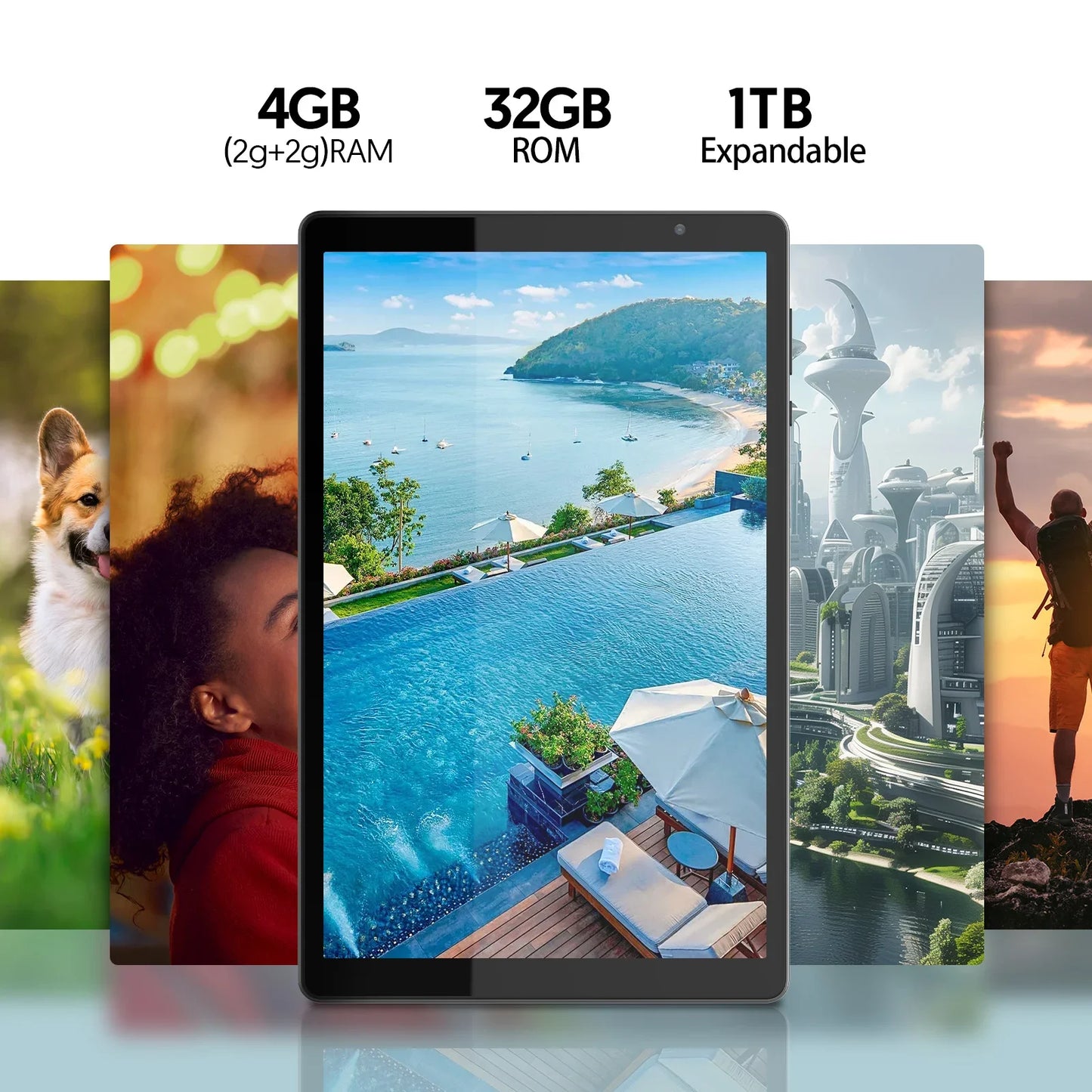 10” Android 14 Tablet | 4GB RAM, 128GB Storage, 5G WiFi