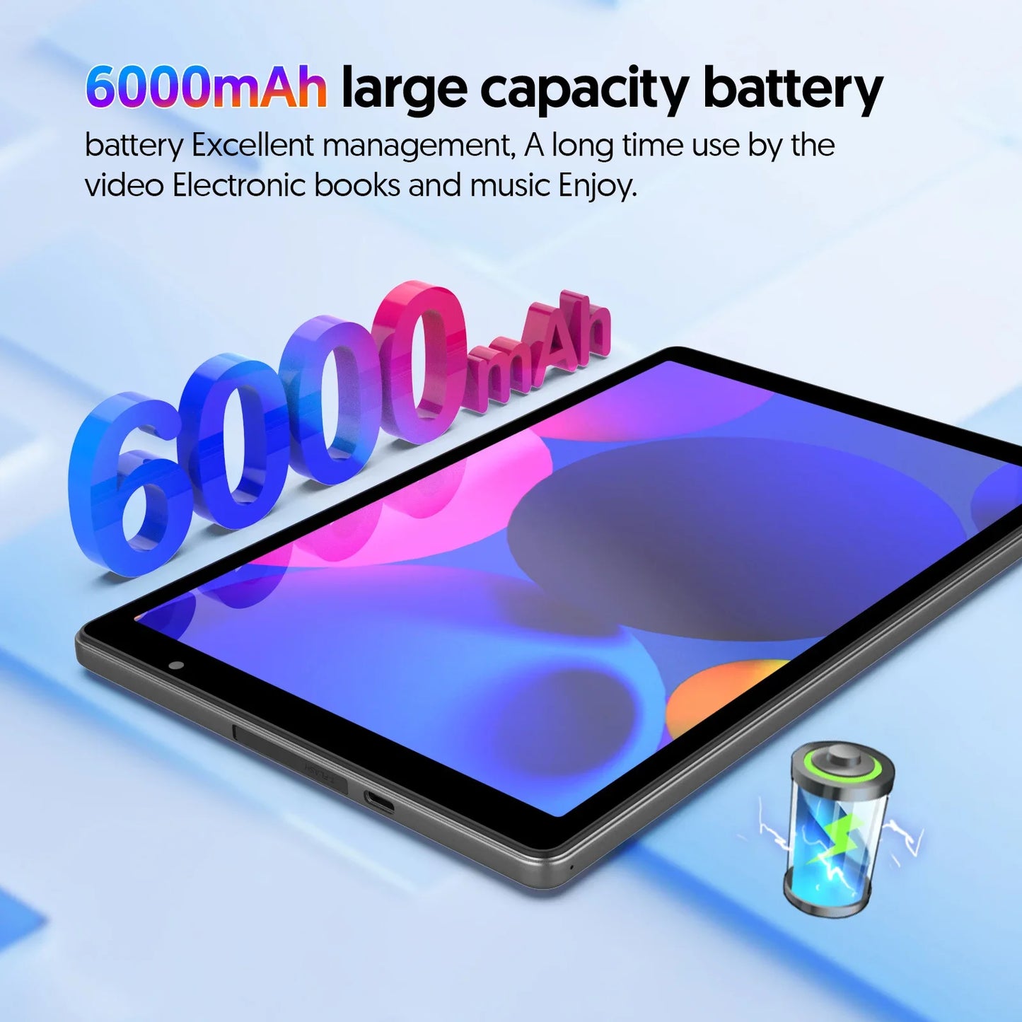 10” Android 14 Tablet | 4GB RAM, 128GB Storage, 5G WiFi