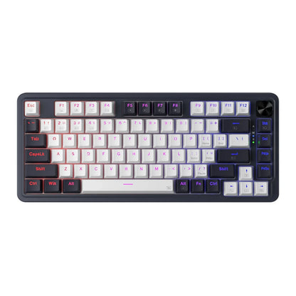 Redragon K673 PRO 75% Wireless RGB Gaming Keyboard – 3-Mode Hot-Swap Mechanical Keyboard (Red Switches) - TechTastic Treasures