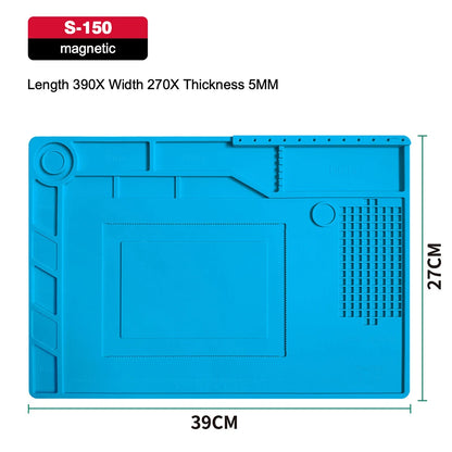 ESD Anti-Static Silicone Soldering Mat – Heat Resistant Work Pad for Electronics Repair, Hot Air & Desoldering