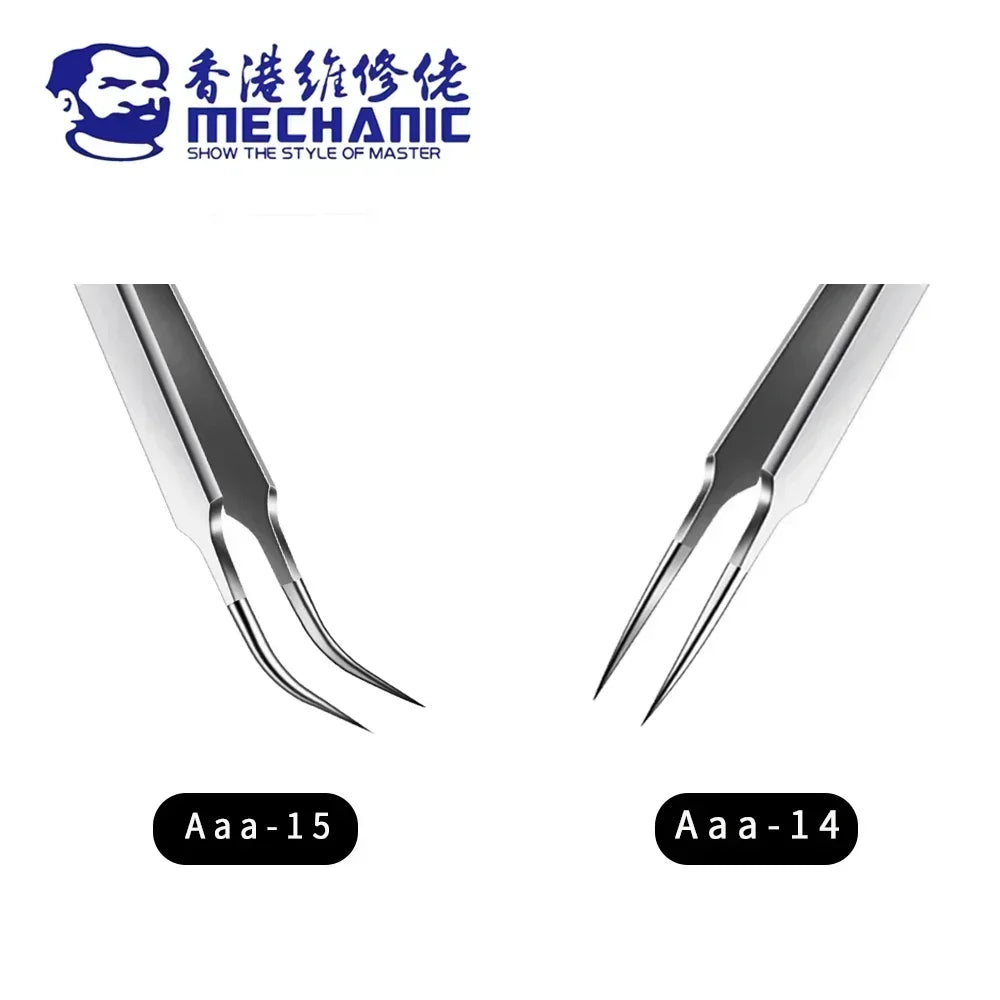 MECHANIC AAA-14 / AAA-15 Precision Tweezers | Ultra-Fine PCB Repair Tool