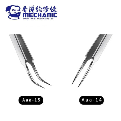 MECHANIC AAA-14 / AAA-15 Precision Tweezers | Ultra-Fine PCB Repair Tool